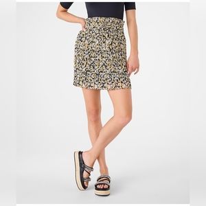 NWT Karl Lagerfeld Pleated Print Mini Skirt Size Medium
